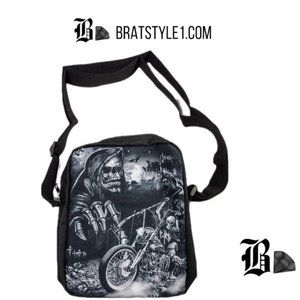 Reaper and biker messenger Bag Style Purse crossbody bag